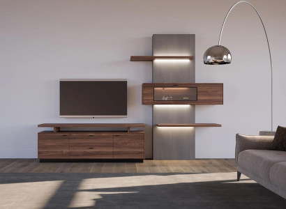 Wall unit Modern Living room furniture Wooden furniture Luxury Complete Modern Design