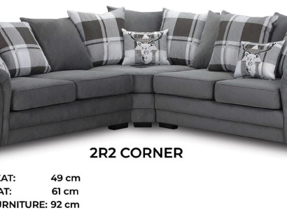 Fabric sofa Luxury Fabric Corner suite Living room Corner sofa Sofas L-shape Sofa Corner