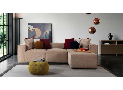 Beige Living room Luxury Corner sofa L-shape Sofa Upholstery Modern Couches new