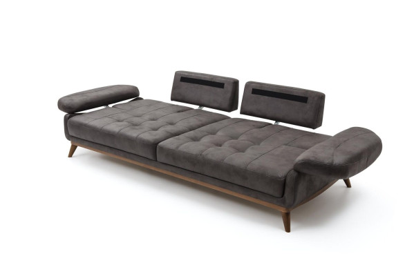 Designer gray-yellow sofa set luxury armchair modern three-seater 2-piece