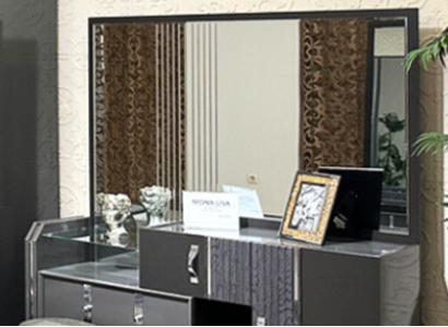 Gray Dressing table with Mirror Modern Furnishings new Designer Bedroom Furniture