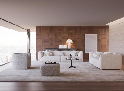 Upholstered furniture Living room Four-seater Sofa Couch Three-seater Furnishings Armchair new