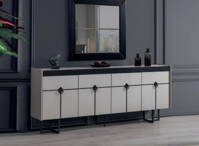 Dining room Furniture Sideboard with Mirror Design Complete new Furnishings