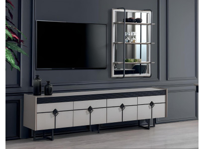 Wall unit Wall Shelves Complete TV Lowboard Living room Set new Furnishings