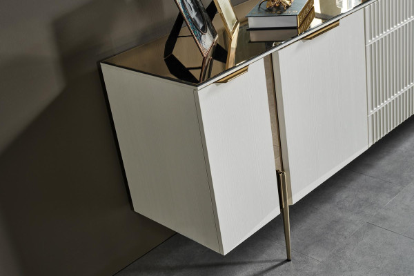 White Luxury Set Designer Sideboard Modern Mirror Stylish Sideboard