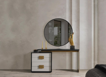 Bedroom Stylish Set Designer Dressing Table Luxury Mirror 2pcs