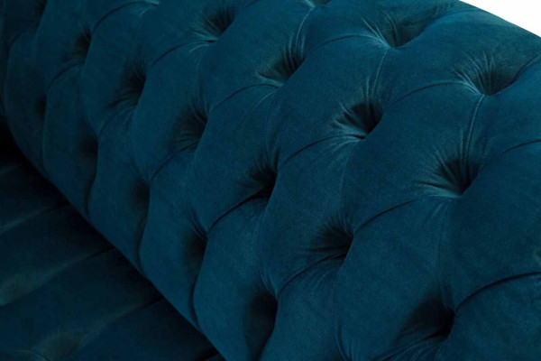 Design Luxury Chesterfield Sofa 4-Seater Couch Upholstery Sofas Furniture Blue