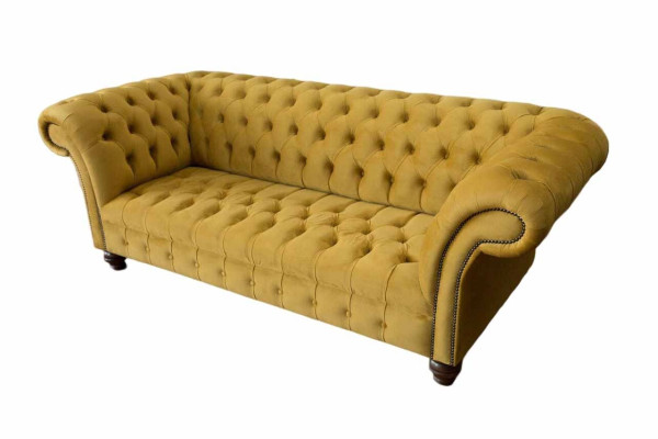 Chesterfield 3 Seater Designer Sofa Couch Upholstery Sofas Couches Fabric