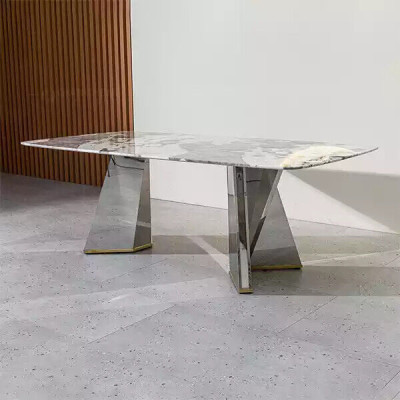 Luxury Dining table Glass table Dining room Luxury Tables Gray Table 200x100
