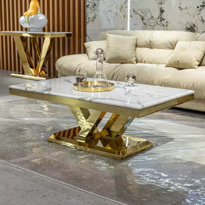 Coffee table Design Table Living room Luxury Coffee tables Furniture 130x70 Metal