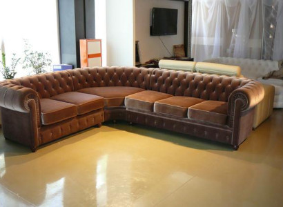 Corner sofa Chesterfield Sofa set Corner Corner Couch Upholstery Seat Sofa Suite new