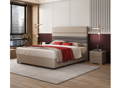 Modern Design Bed 180x200 Imitation leather Beds Double Sleep Room Hotel