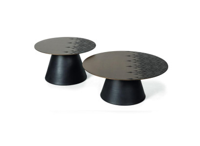 Set of 2x Coffee table Designer black Color Living room table Tables