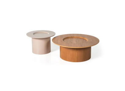 Set of 2x coffee tables luxurious side table designer living room table round tables