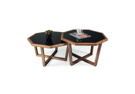 Coffee table Modern Side table Designer Living room table Luxur 2x Table