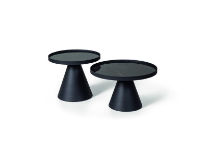 Coffee tables Designer Living room stainless steel Furniture Table Black Set of 2