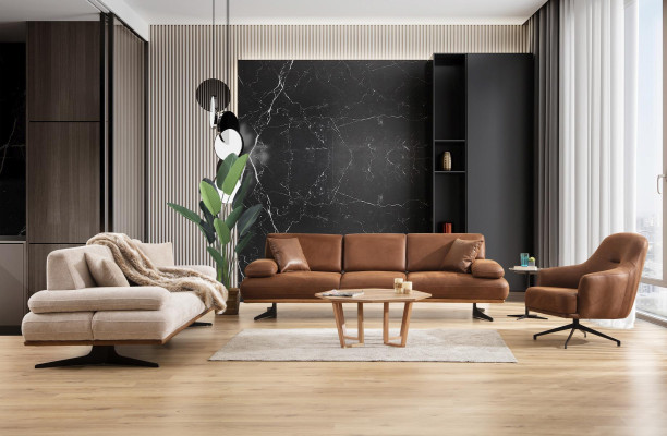 Sofa set set sofa four-seater modern three-seater couch living room armchair new