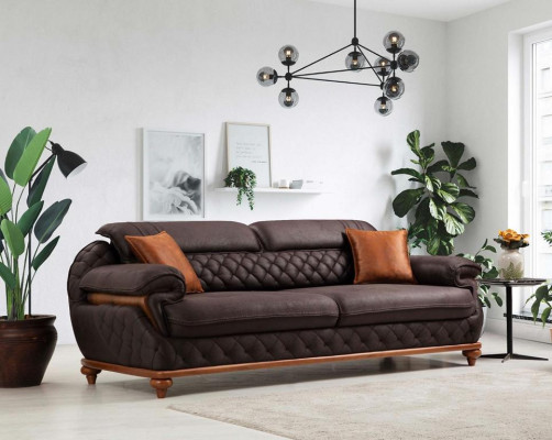 Modern Complete Living room Set Armchair Sofa Couch Upholstery Seater Three Seater