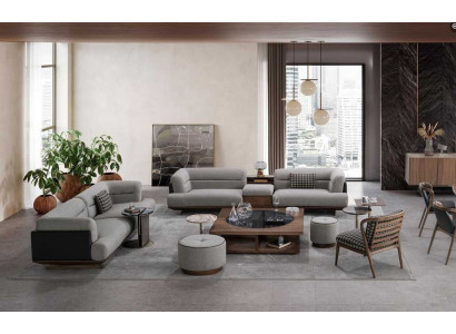 Luxury Living room Set Sofa with Armchair Modern Design Sofa set 6 pieces