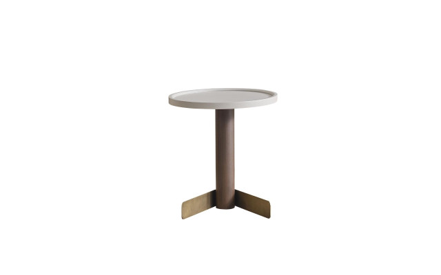 Side table Living room Furniture Designer Brown Stylish Wooden Table