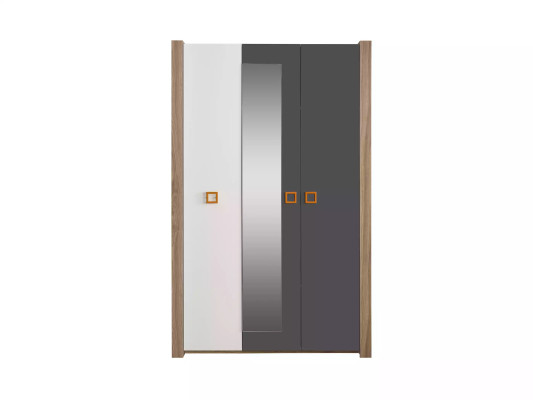 Children's clothes cupboard wardrobe children's furniture children's room wood grey