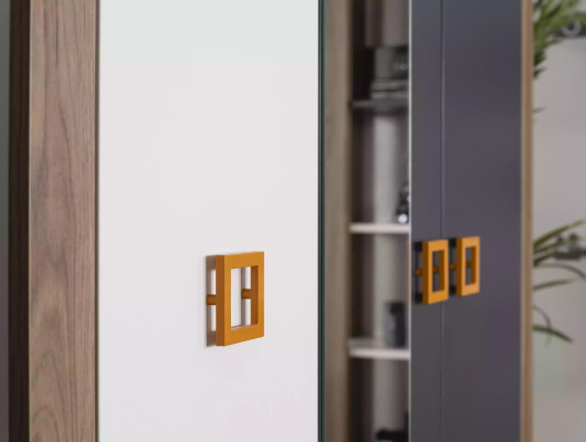 Children's clothes cupboard wardrobe children's furniture children's room wood grey