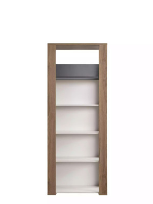 Children's Desk Bookshelf Wood Brown Set 2 Pieces Office