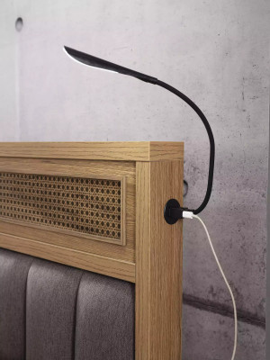 Bed Wooden bed with bed base Suite Youth Bed Wood Brown Set 3pcs