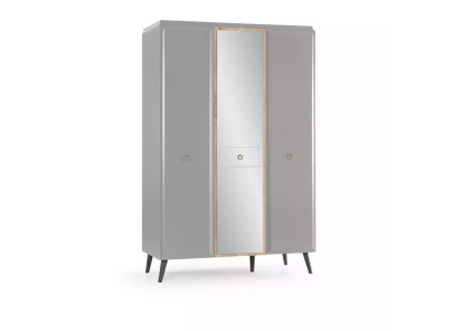 Wardrobe Wardrobe Wooden Cabinet Bedroom Furniture Wood Gray Luxury