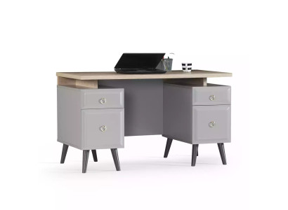 Computer desk Desk Children's Desk Wood Gray Table Design