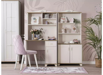 Computer desk Desk Children's Desk Wood Bookshelf White