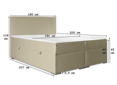 Double bed Upholstery Bedroom Bed Modern Furniture Upholstered bed Box spring bed