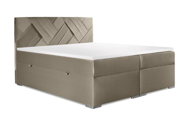 Luxury Bed Designer Bedroom Upholstered furniture Modern Double bed Box spring bed