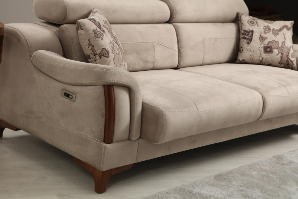Sofa set Living room Three-seater Sofa Complete Single-seater Armchair Textile Furniture