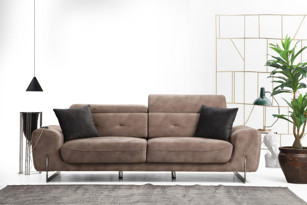 Sofa set Set Three Seater Sofas Living room Armchair Modern Design Textile