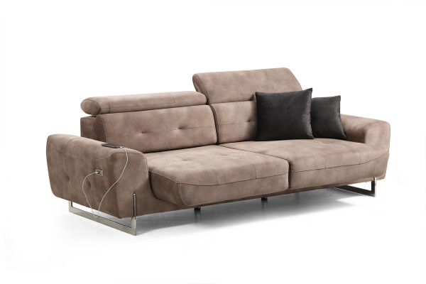 Sofa set Set Three Seater Sofas Living room Armchair Modern Design Textile