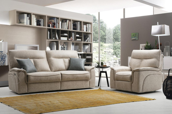 Designer Sofa set Set 3 pcs Modern Upholstered furniture Living room Complete