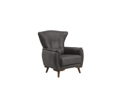 Modern Armchair Luxury Living room Upholstered furniture Gray Seat Design Furniture