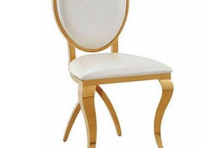 Luxury Textile stainless steel Armchair Dining Room Design Chair Armchair Upholstery