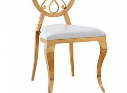 Design Chair Armchair Upholstery Chairs Luxury Textile stainless steel Armchair Dining room