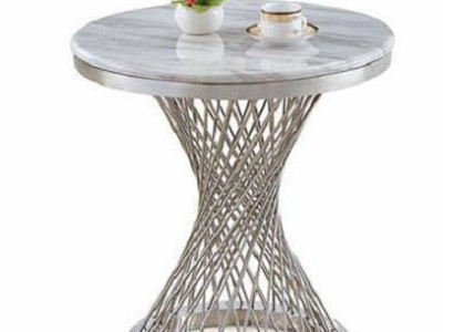 Round Side table Coffee table stainless steel Luxury Furniture Living room Round