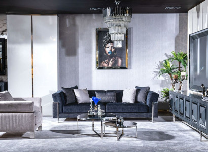 Living room Sofa set 3+1 Seater Coffee table Sofa Armchair Set 4pcs.