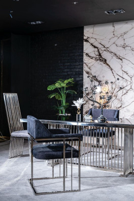 Luxury Tables Dining room Table Metal Dining room Modern new style Modern