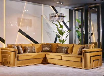 Corner sofa en Furniture Fabric Living landscape Corner sofa L-shape Sofa Corner suite