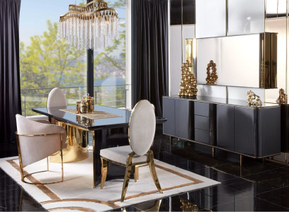 Dining room Table Dining table 4x Chair Suite Tables Chairs Sideboard Set