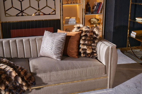 Luxury Beige Set Sofa set 3+3+1 Seater Coffee table Sofa Armchair Sofas 5pcs