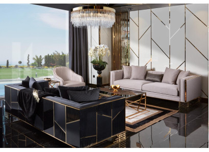 Sofa set Sofa Armchair 3+3+1Seater Coffee table Side table Set 5 pieces