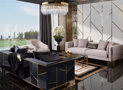 Sofa set Sofa Armchair 3+3+1Seater Coffee table Side table Set 5 pieces