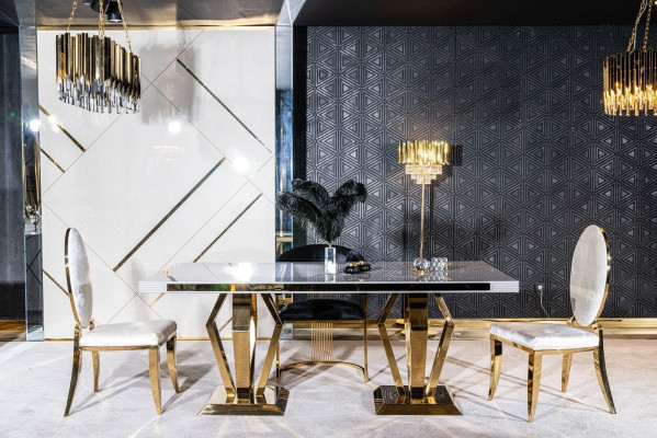 Luxury Tables Dining room Table Dining room Modern stainless steel Immediately White