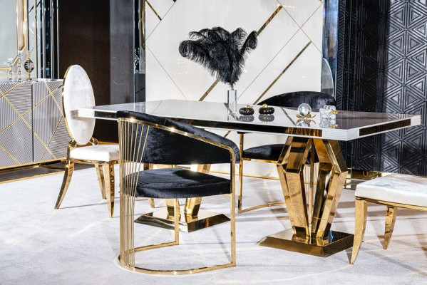 Luxury Tables Dining room Table Dining room Modern stainless steel Immediately White